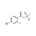 1-(4-Bromo-2-methylphenyl)-2-(methylsulfonyl)ethan-1-one