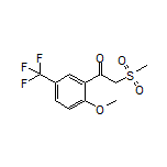 1-[2-Methoxy-5-(trifluoromethyl)phenyl]-2-(methylsulfonyl)ethan-1-one