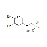 1-(3,4-Dibromophenyl)-2-(methylsulfonyl)ethan-1-ol