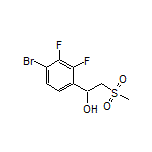 1-(4-Bromo-2,3-difluorophenyl)-2-(methylsulfonyl)ethan-1-ol