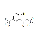 1-[2-Bromo-5-(trifluoromethyl)phenyl]-2-(methylsulfonyl)ethan-1-one