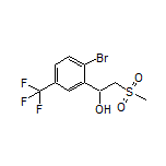 1-[2-Bromo-5-(trifluoromethyl)phenyl]-2-(methylsulfonyl)ethan-1-ol