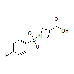 1-[(4-Fluorophenyl)sulfonyl]azetidine-3-carboxylic Acid