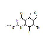 6-Bromo-3-(ethylthio)-5-fluoro-7,9-dihydrofuro[3,4-f]quinazolin-1-ol