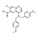 7-Fluoro-N,N-bis(4-methoxybenzyl)-6-nitroquinazolin-4-amine