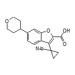 3-(1-Cyanocyclopropyl)-6-(tetrahydro-2H-pyran-4-yl)benzofuran-2-carboxylic Acid