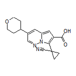 7-(1-Cyanocyclopropyl)-3-(tetrahydro-2H-pyran-4-yl)pyrrolo[1,2-b]pyridazine-6-carboxylic Acid