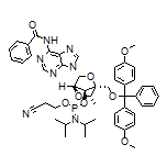(1S,3R,4R,6S,7S)-3-(6-Benzamido-9H-purin-9-yl)-1-[[bis(4-methoxyphenyl)(phenyl)methoxy]methyl]-6-methyl-2,5-dioxabicyclo[2.2.1]heptan-7-yl (2-Cyanoethyl) Diisopropylphosphoramidite