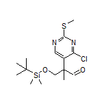 3-[(tert-Butyldimethylsilyl)oxy]-2-[4-chloro-2-(methylthio)-5-pyrimidinyl]-2-methylpropanal