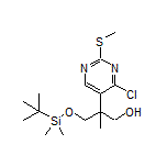 3-[(tert-Butyldimethylsilyl)oxy]-2-[4-chloro-2-(methylthio)pyrimidin-5-yl]-2-methyl-1-propanol