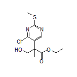 Ethyl 2-[4-Chloro-2-(methylthio)-5-pyrimidinyl]-3-hydroxy-2-methylpropanoate