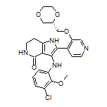 (S)-2-[3-[(1,4-Dioxan-2-yl)methoxy]-4-pyridyl]-3-[(3-chloro-2-methoxyphenyl)amino]-6,7-dihydro-1H-pyrrolo[3,2-c]pyridin-4(5H)-one