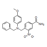 4-[[Benzyl(4-methoxyphenyl)amino]methyl]-3-nitrobenzamide