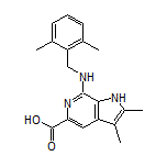 7-[(2,6-Dimethylbenzyl)amino]-2,3-dimethyl-6-azaindole-5-carboxylic Acid