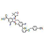 (S)-2-[4-[6-[(4-Cyanobenzyl)oxy]-2-pyridyl]-2,5-difluorobenzyl]-1-(4,4-dimethyltetrahydrofuran-3-yl)-4-fluoro-1H-benzo[d]imidazole-6-carboxylic Acid