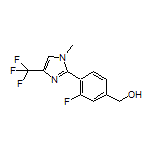 3-Fluoro-4-[1-methyl-4-(trifluoromethyl)-2-imidazolyl]benzyl Alcohol