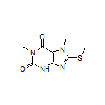 1,7-Dimethyl-8-(methylthio)-3,7-dihydro-1H-purine-2,6-dione