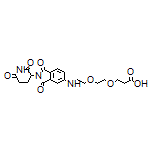 3-[2-[2-[[2-(2,6-Dioxo-3-piperidyl)-1,3-dioxoisoindolin-5-yl]amino]ethoxy]ethoxy]propanoic Acid