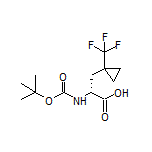 (R)-2-(Boc-amino)-3-[1-(trifluoromethyl)cyclopropyl]propanoic Acid