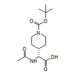 (R)-2-Acetamido-2-(1-Boc-4-piperidyl)acetic Acid