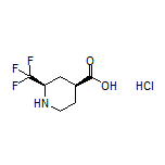 (2R,4S)-2-(Trifluoromethyl)piperidine-4-carboxylic Acid Hydrochloride