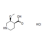 (3S,4S)-3-Methoxypiperidine-4-carboxylic Acid Hydrochloride