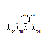 (S)-3-(Boc-amino)-3-(2-chloro-4-pyridyl)propanoic Acid