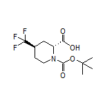 (2R,4R)-1-Boc-4-(trifluoromethyl)piperidine-2-carboxylic Acid