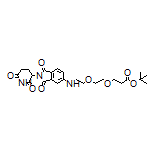 tert-Butyl 3-[2-[2-[[2-(2,6-Dioxopiperidin-3-yl)-1,3-dioxoisoindolin-5-yl]amino]ethoxy]ethoxy]propanoate