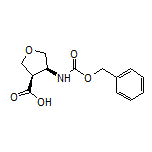 (3R,4S)-4-(Cbz-amino)tetrahydrofuran-3-carboxylic Acid