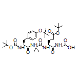 2-[(S)-5-(tert-Butoxy)-2-[2-[(S)-3-[4-(tert-butoxy)phenyl]-2-(Boc-amino)propanamido]-2-methylpropanamido]-5-oxopentanamido]acetic Acid