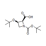 (2S,3R)-3-(tert-Butoxy)-1-Boc-azetidine-2-carboxylic Acid