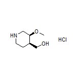 [(3S,4R)-3-Methoxy-4-piperidyl]methanol Hydrochloride