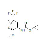 Methyl (R)-2-(Boc-amino)-3-[1-(trifluoromethyl)cyclopropyl]propanoate