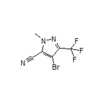 4-Bromo-1-methyl-3-(trifluoromethyl)-1H-pyrazole-5-carbonitrile