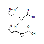 trans-2-(1-Methyl-5-pyrazolyl)cyclopropanecarboxylic Acid