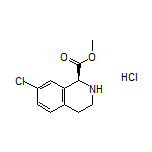 Methyl (S)-7-Chloro-1,2,3,4-tetrahydroisoquinoline-1-carboxylate Hydrochloride