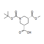 (3S,5R)-1-Boc-5-(methoxycarbonyl)piperidine-3-carboxylic Acid