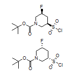 cis-1-Boc-5-fluoropiperidine-3-sulfonyl Chloride