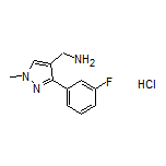 [3-(3-Fluorophenyl)-1-methyl-4-pyrazolyl]methanamine Hydrochloride