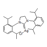 [1,3-Bis(2,6-diisopropylphenyl)imidazolidin-2-ylidene]silver(III) Chloride