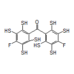 Bis(4-fluoro-2,3,5,6-tetramercaptophenyl)methanone