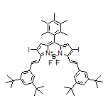 3,7-Bis[(E)-3,5-di-tert-butylstyryl]-5,5-difluoro-2,8-diiodo-10-(2,3,4,5,6-pentamethylphenyl)-5H-dipyrrolo[1,2-c:2’,1’-f][1,3,2]diazaborinin-4-ium-5-uide