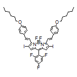 5,5-Difluoro-3,7-bis[(E)-4-(hexyloxy)styryl]-2,8-diiodo-10-(2,4,6-trifluorophenyl)-5H-dipyrrolo[1,2-c:2’,1’-f][1,3,2]diazaborinin-4-ium-5-uide