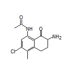 N-(7-Amino-3-chloro-4-methyl-8-oxo-5,6,7,8-tetrahydro-1-naphthyl)acetamide