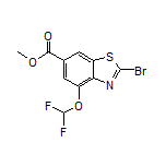 Methyl 2-Bromo-4-(difluoromethoxy)benzo[d]thiazole-6-carboxylate