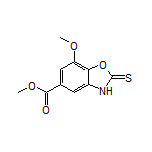 Methyl 7-Methoxy-2-thioxo-2,3-dihydrobenzo[d]oxazole-5-carboxylate