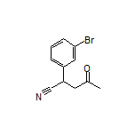 2-(3-Bromophenyl)-4-oxopentanenitrile