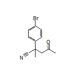 2-(4-Bromophenyl)-2-methyl-4-oxopentanenitrile