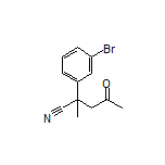 2-(3-Bromophenyl)-2-methyl-4-oxopentanenitrile